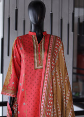 Bin Saeed Digital Printed Lawn 3 Piece Stitched Suit  - BS24DPL D-11